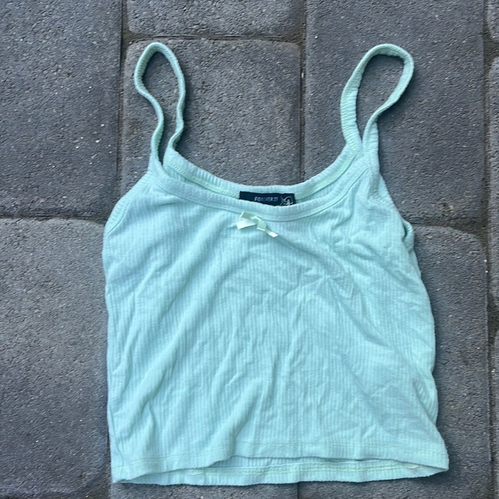Forever 21, greenish tank-top, size small fitting medium. 5 for shipping